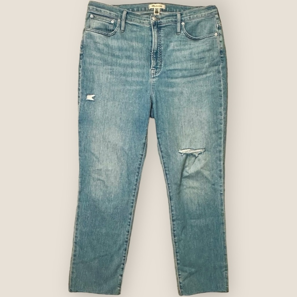 Madewell Light Wash Blue High-Rise Skinny Jeans - Picture 5 of 16